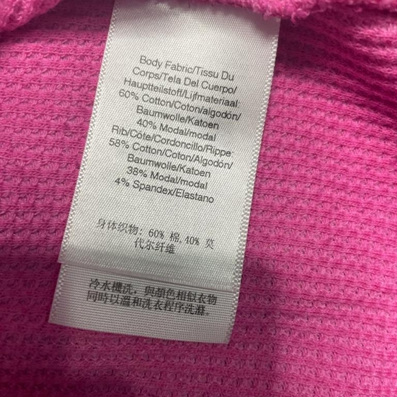 DKNY  long sleeves hooded sweater size medium colour pink - Picture 6 of 6